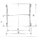 DIN Drainage Upvc Socket Grey Color 