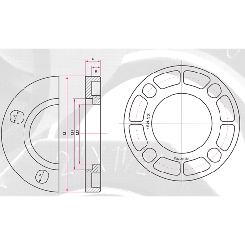 ASTM SCH80 CPVC Van Stone Flange Dark Grey 