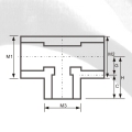 ASTM SCH80 UPVC Reducing Tee Dark Grey Color 